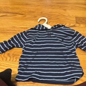 Polo by Ralph Lauren Kids Navy and Light Blue Striped Hoodie